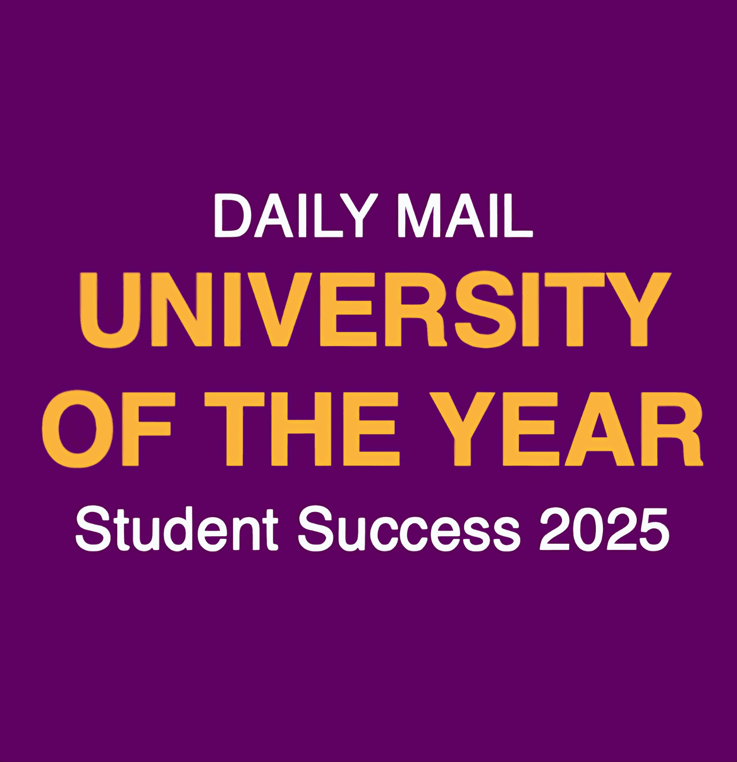Aston University ranking University of the Year 2025